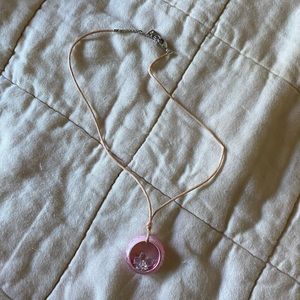 Swarovski pink crystal necklace